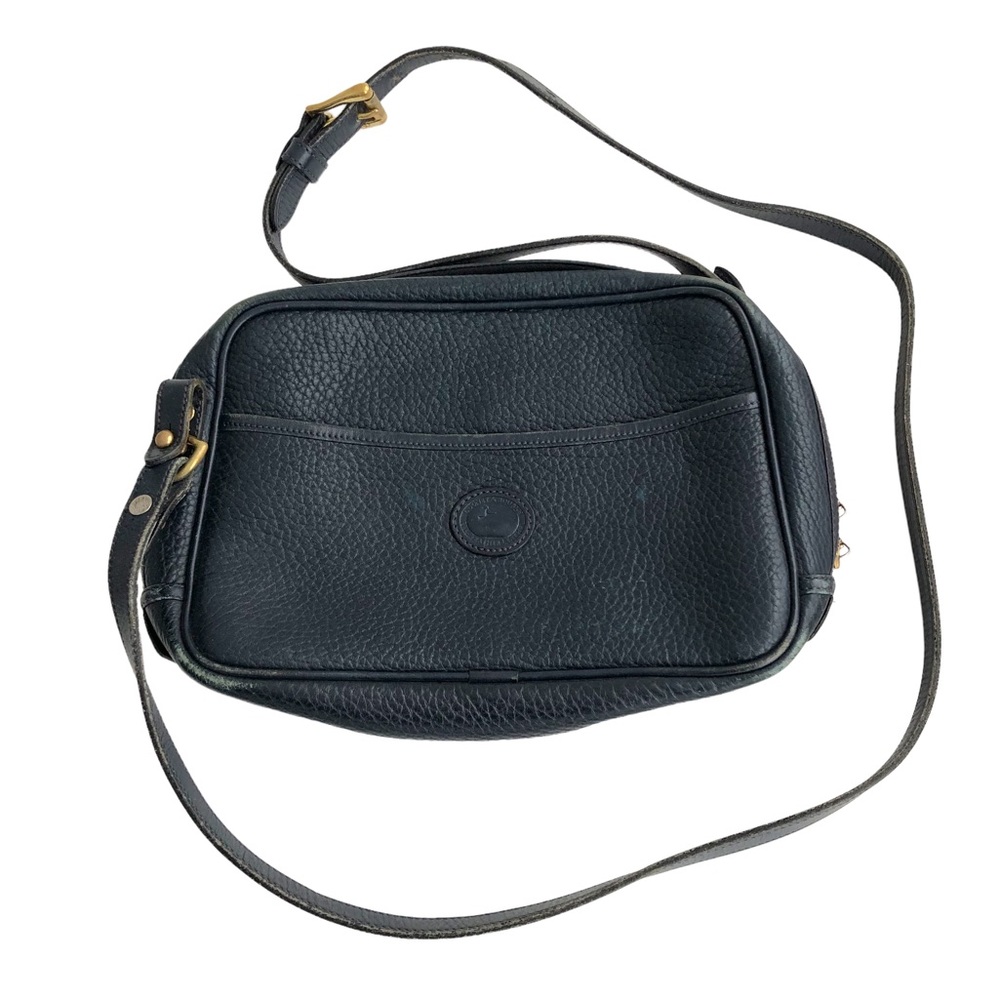 Vintage 90s Dooney and Bourke leather crossbody bag blue